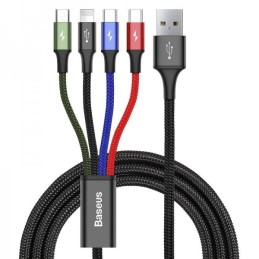 Kabel USB 4w1 na 2xUSB-C,...