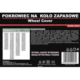 POKROWIEC NA KOŁO ZAPASOWE...