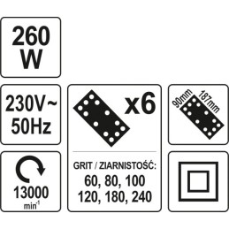 SZLIFIERKA OSCYLACYJNA 260W...