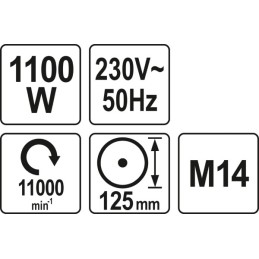 SZLIFIERKA KĄTOWA 125MM,...
