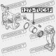OSŁONA ŚLIZGU ZACISKU HYUNDAI TUCSON 04-10, SANTA FE 12. GRANDEUR 13, TUCSON 15-, KIA CARENS 12- HOS-HY-000F 581642E000