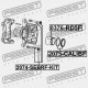 ŚRUBA ZACISKU HAMULCOWEGO JEEP COMPASS/PATRIOT 06-10, CHRYSLER SEBRING II 06-10, DODGE CALIBER 06-12, AVENGER 09-14 /KIT, PRZÓD/