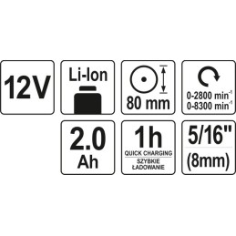 POLERKA AKUMULATOROWA 12 V...