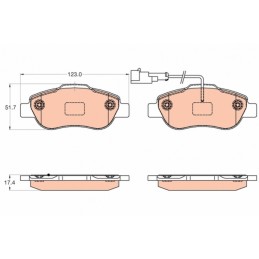 KLOCKI HAM FIAT PANDA 12 PRZÓD
