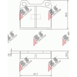 KLOCKI HAMULC. VW GOLF I...